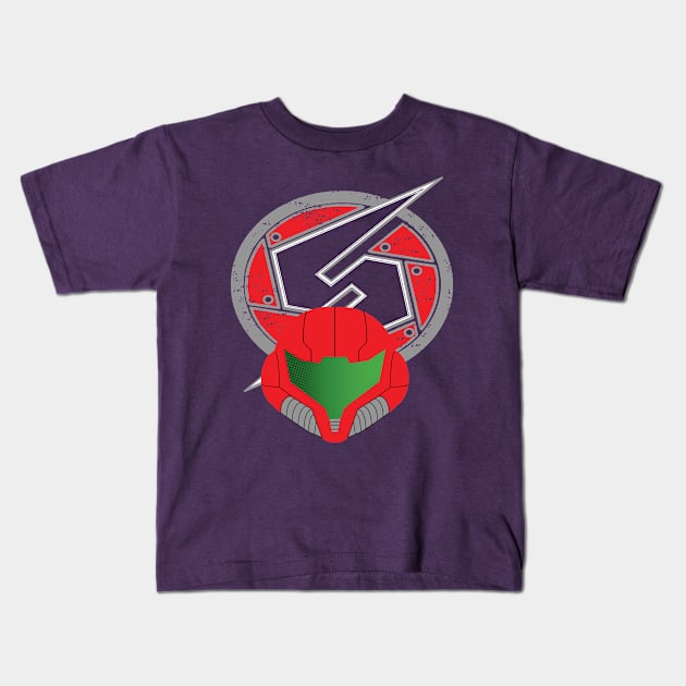 Galaxy Hero Kids T-Shirt by joneskey